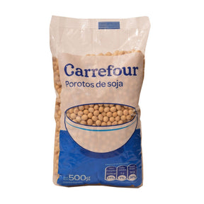 Porotos de soja secos Carrefour 500 g.