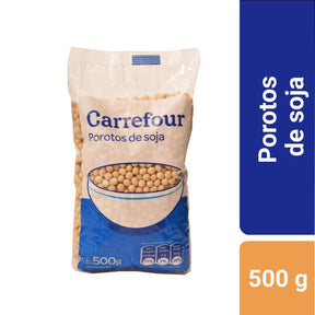 Porotos de soja secos Carrefour 500 g.