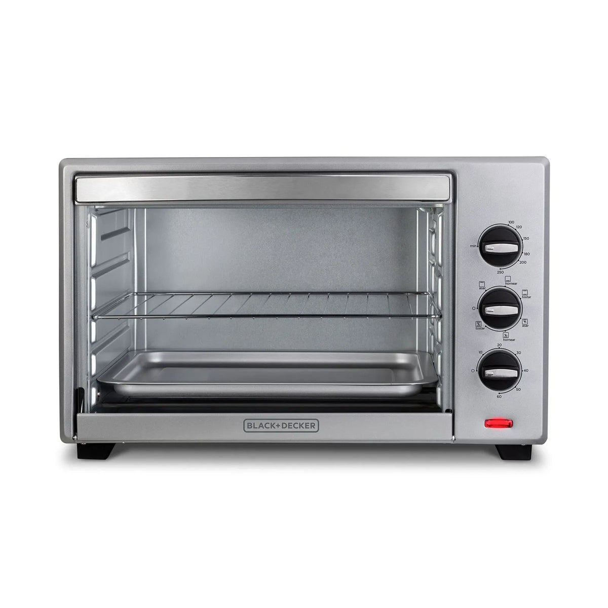 Horno eléctrico Black Decker 43lts TO4500 AR plateado