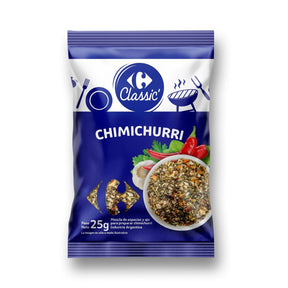 Condimento chimichurri Carrefour Classic en sobre 25 g.