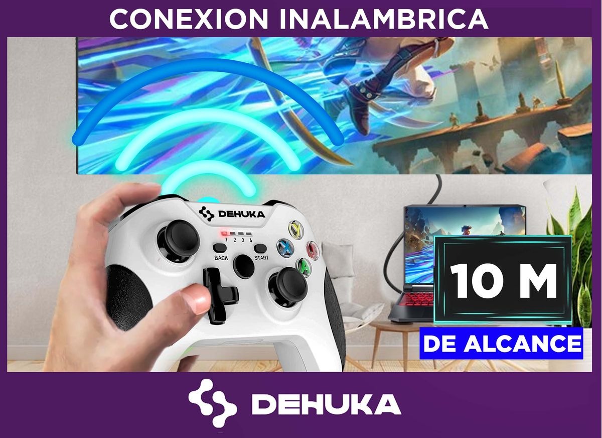 Joystick Compatible Con PC y PS3 Inalámbrico Dehuka