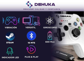 Joystick Compatible Con PC y PS3 Inalámbrico Dehuka