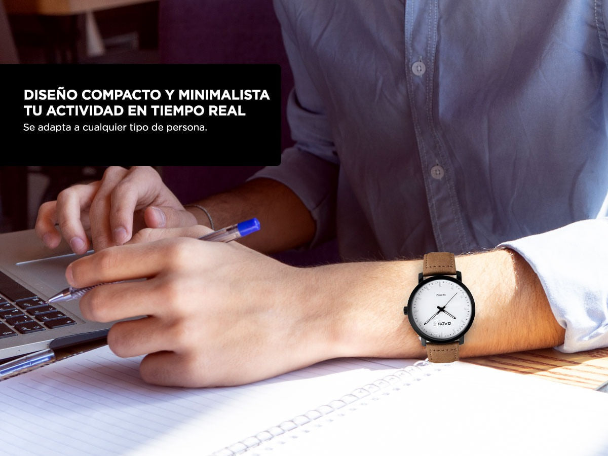 Reloj de Diseño Analógico Gadnic Hades Malla de Cuero