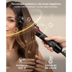 Cepillo Secador y Moldeador de Pelo Gadnic Monner Desmontable