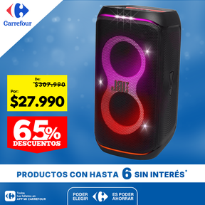 JBL Partybox Club 120, altavoz portátil para fiestas, asa plegable ergonómica, sonido JBL Pro, luces, 12 horas de batería, resistente a salpicaduras IPX4, color negro