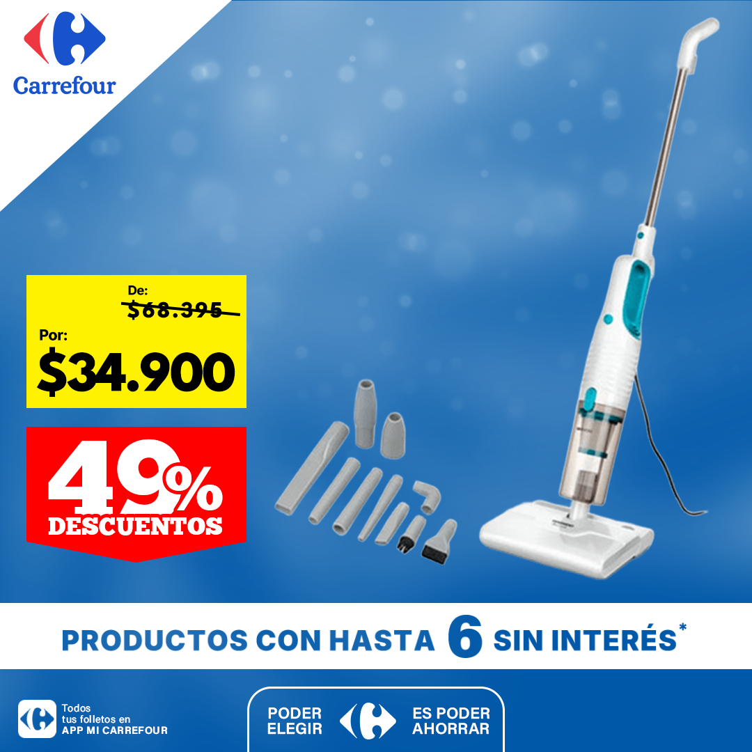 Aspiradora De Mano Vertical 2 En 1 Daewoo con accesorios