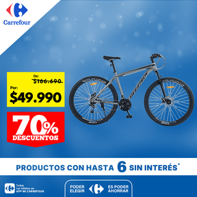 Bicicleta de Montaña Overtech R29 Q5 21v Freno de disco Shimano 12x
