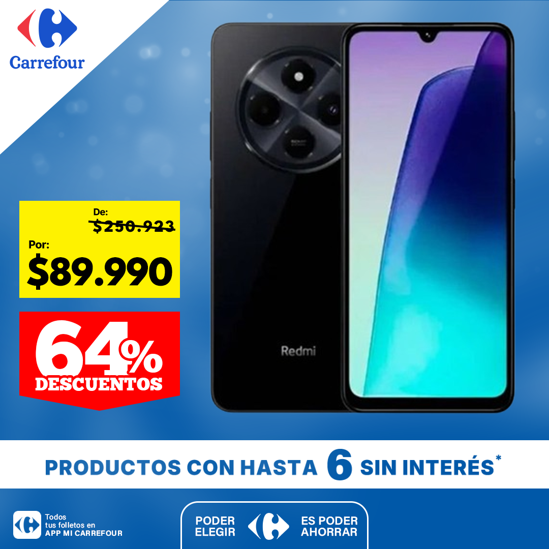 Xiaomi Redmi 14c 4g 256gb 8gb Ram Dual Sim - Versión global en color negro