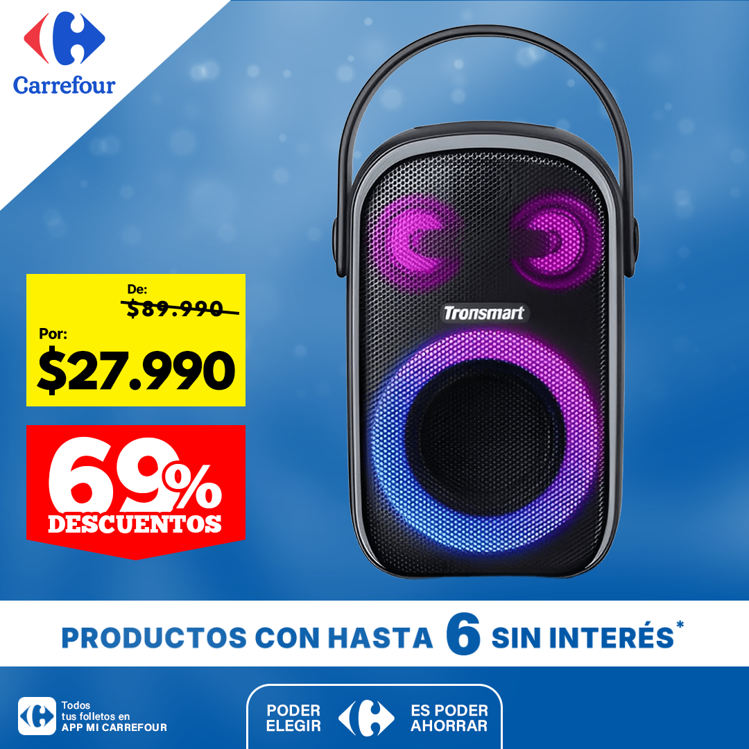 Parlante Tronsmart Halo 100 Inalambrico 60w Ipx6 Negro Entr