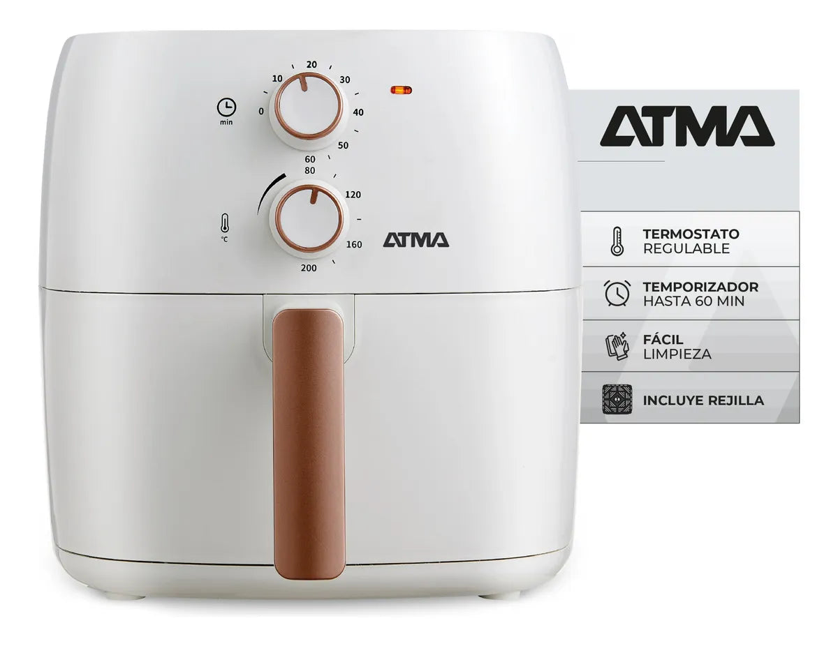 Freidora De Aire Atma Fr60mabp 1300 W 6.5 L Con Temporizador