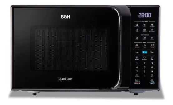 Microondas BGH 28l Grill b228dn20 negro